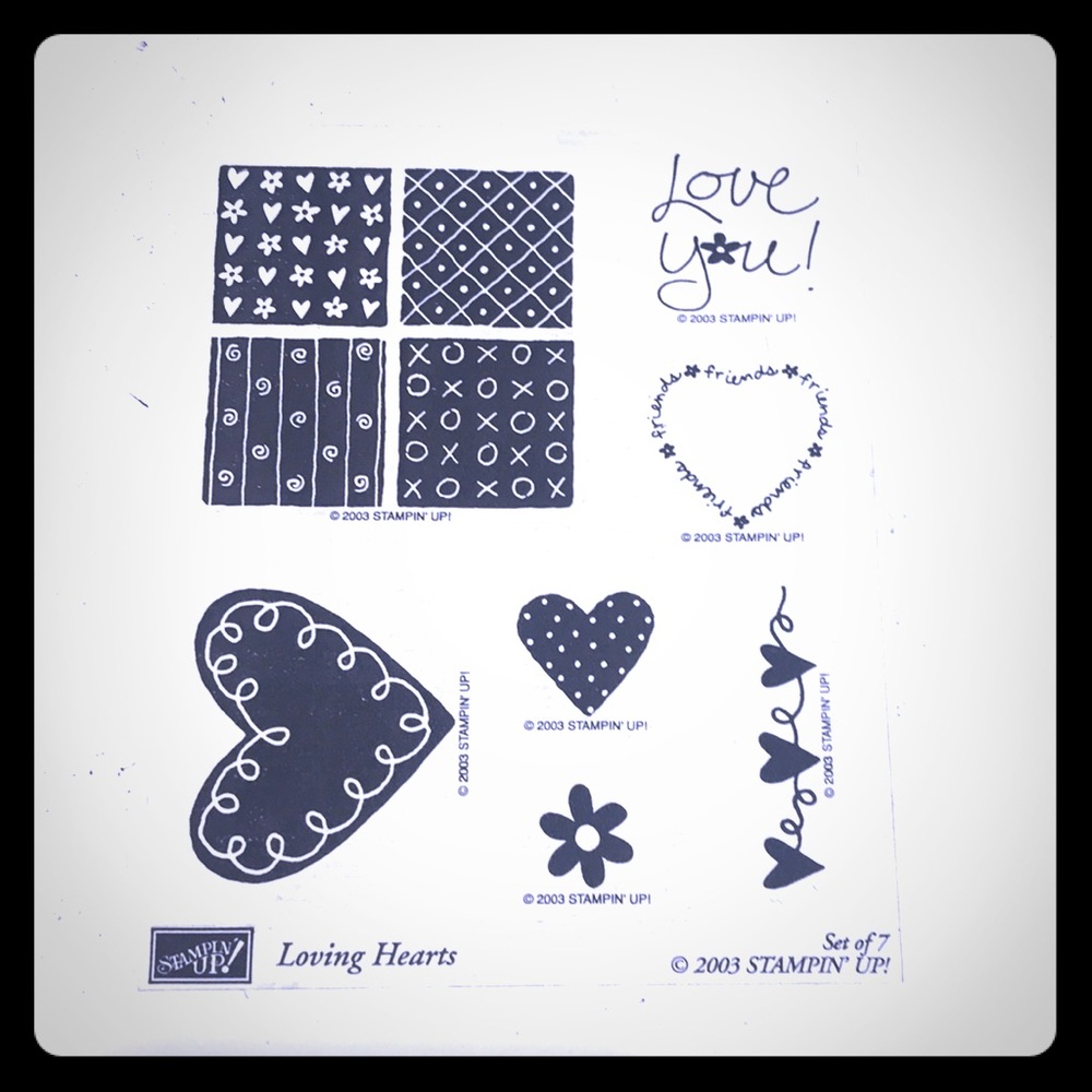 Stampin up. Loving hearts 2003